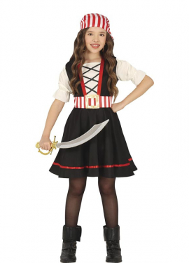 Pirate Corsair of the Caribbean costume for girl