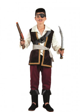 Pirate Corsair of the Seas costume for children and teenagers