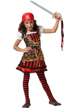 Elegant pirate costume for girls