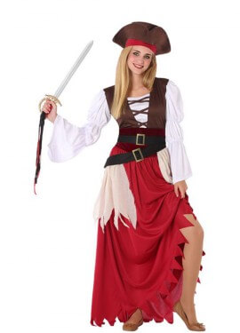 Disfraz de Pirata Granate para adolescente