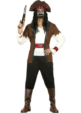 Handsome Caribbean Pirate Costume for Men