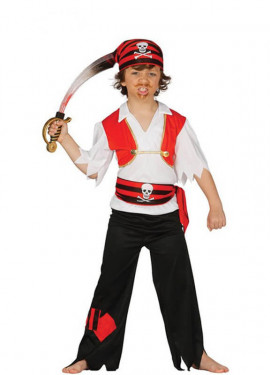 Costume Bambino da Pirata - Gilet con Benda (4-7 anni) – cgEdù - Centro  Gioco Educativo