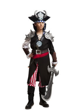 Fato de Pirate Jack Devil Fantasy para criança