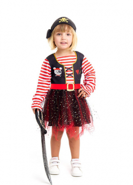 Pirate costume for girls and babies