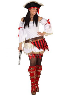 Disfraz de Pirata sexy para mujer talla M-L