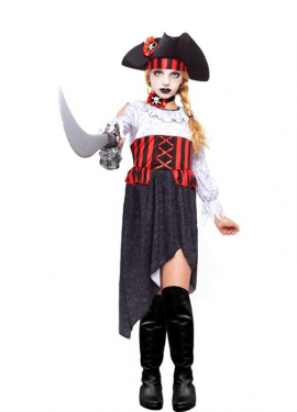 Zombie Pirate Costume for Girls