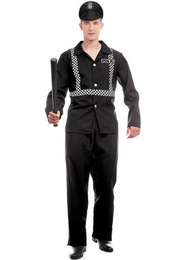 Disfraz de Guardia Civil con tricornio y cinturón para mujer por 18,00 €