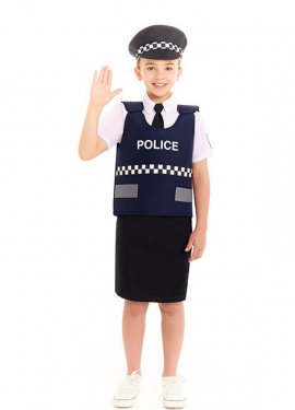 Police Vest Costume for Girls