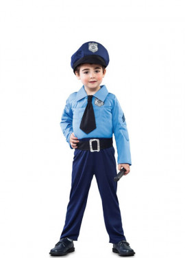 Fracaso Desbordamiento santo Disfraz de Policía con corbata para niño