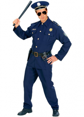 Policeman Costume with Hat for Men