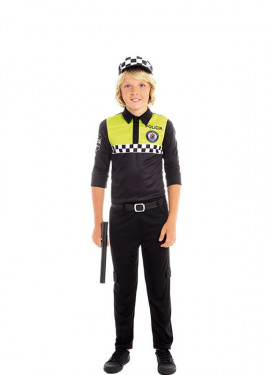 Policía de Tráfico disfraz niño (Talla 3-4 años) 