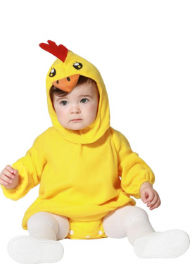 Yellow Chicken Costume with Hood for Baby