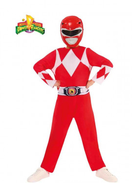 Power Ranger Mighty Morphin Red Opp Costume for Kids