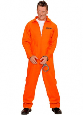 Orange Prisoner Costume for Men