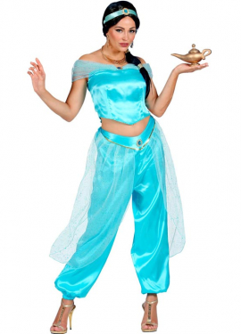 Blue Arabian Princess Costume for Women