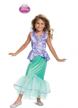 Princess Ariel Deluxe Costume for Girls