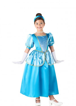 Disfraz de princesa Azul - talla grande mujer
