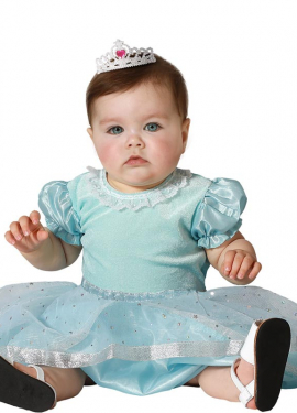 Baby sky blue princess costume