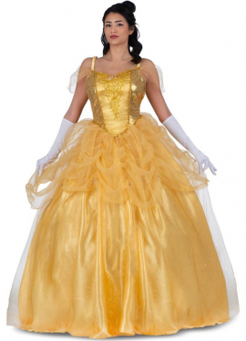 Yellow Princess Belle costume for women