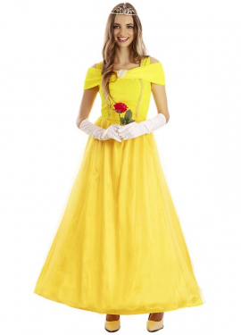 Yellow Fairytale Princess Costume for Women