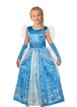 Snow Princess costume with sleeves for girls