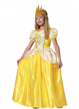 Golden Fairytale Princess Costume for Girls