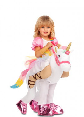 girasol caldera atención Disfraz de Princesa montando Unicornio para niña y bebé