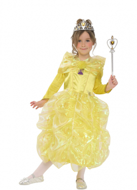 Yellow Paradise Princess costume for girls