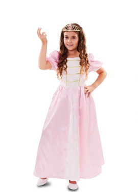 Pink and white princess costume for girls