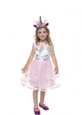 Costume da principessa unicorno con tutù per bambina