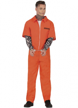 Tattooed Prisoner Costume for Men