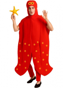 Fato de polvo vermelho para adultos