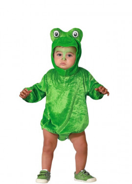 Green frog costume for babies