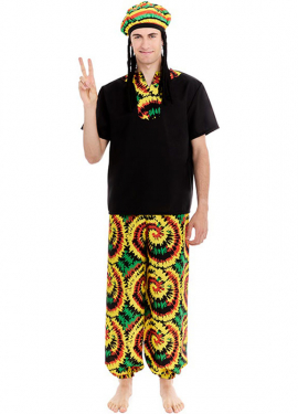 Jamaican Rastafarian costume for men