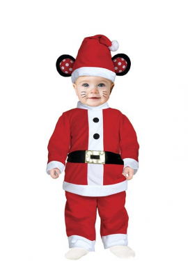 Baby Santa Mouse Costume with Belt