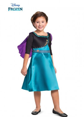 Basic plus Disney Queen Anna costume for girls