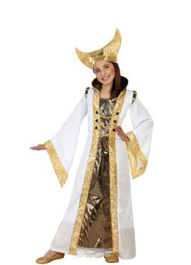 Disfraz de Reina Bella blanco para niñas