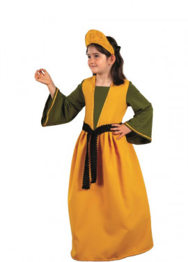 Disfraz de Dama Medieval Linda para infantil