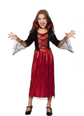 Red Ancient Vampire Queen Costume for Girls