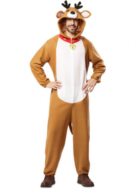 Brown Reindeer Costume for Adults