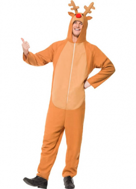 Brown Reindeer Costume for Men