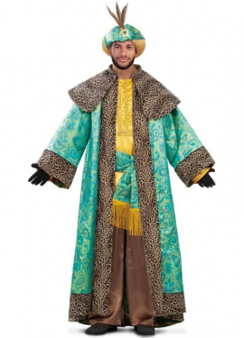 Brocade King Baltasar costume for men