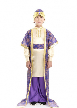 Purple King Balthazar costume for children