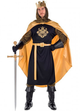 Disfraz de renacimiento medieval para hombre - Rey de los brazos