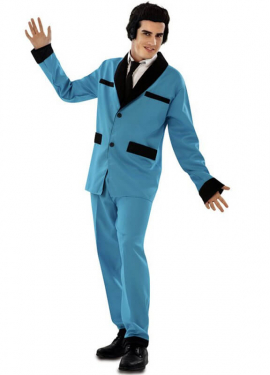 Men's Blue Rockabilly Costume