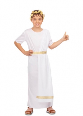 White Roman Emperor Costume for Boys