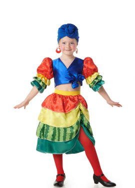 Caribbean Rumbera Costume for Girls