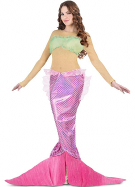 Pink Mermaid Costume with Tail for Women