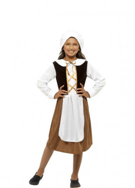 Disfraz de Sirvienta Tudor para niña