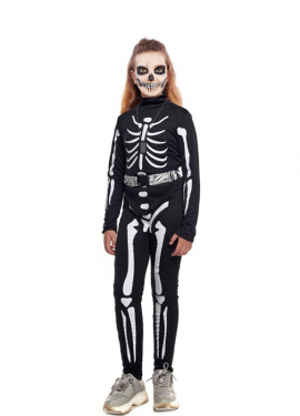 Skull Soldier costume for girls